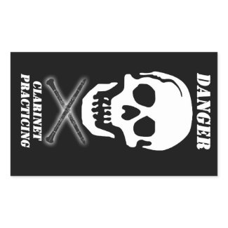 DANGER - Clarinet Practicing sticker