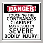 Danger Contrabass Clarinet Posters