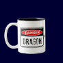 Danger Dragon - Funny Safety Warning Sign Geek Mug