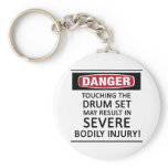 Danger Drum Set keychains