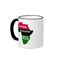 DANGER - Educated Black Woman Mugs