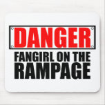 DANGER: Fangirl on the Rampage Mouse Mats