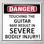 Danger Guitar Print