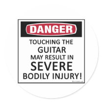 Danger Guitar stickers