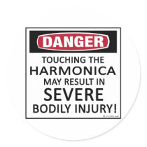 Danger Harmonica stickers