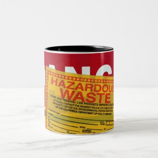 Danger Hazardous Waste mug