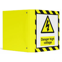 Danger High Voltage Binder by msdsbinders Danger High Voltage Binder