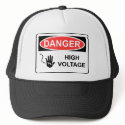 DANGER HIGH VOLTAGE hats by baxiemur DANGER HIGH VOLTAGE hats
