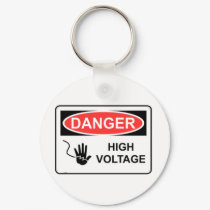 DANGER HIGH VOLTAGE keychains by baxiemur DANGER HIGH VOLTAGE keychains