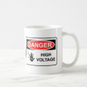 DANGER HIGH VOLTAGE mugs by baxiemur DANGER HIGH VOLTAGE mugs