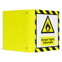 Danger Highly Flammable Binder by msdsbinders Danger Highly Flammable Binder