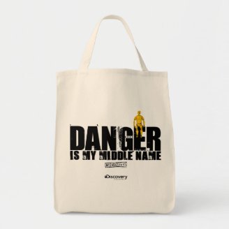 Danger Is My Middle Name Tote Tote Bags