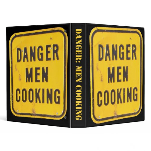 Danger Men Cooking Cookbook Binder binder