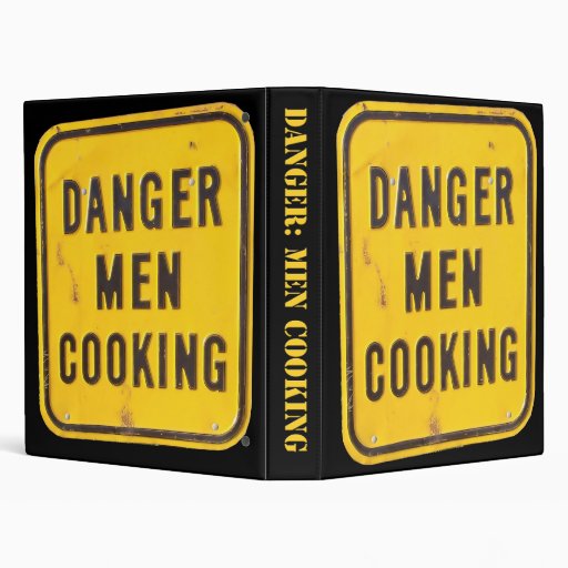 Danger Men Cooking Cookbook Binder | Zazzle