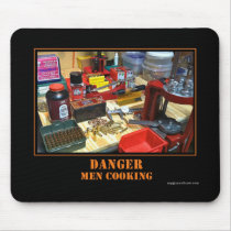Danger! Men Cooking! Mousepad mousepads