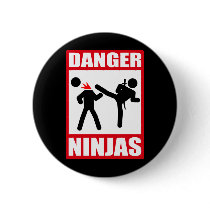 Danger Ninjas Pinback Button