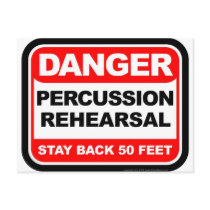 Danger Percussion Rehearsal postcards by MarchingBand Danger Percussion Rehearsal postcards