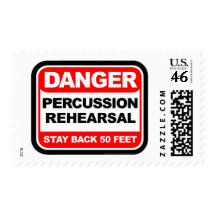 Danger Percussion Rehearsal Stamps
