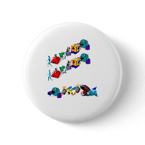 Danger! Robots! buttons by SecretCodeClothing Danger! Robots! buttons