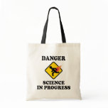 Danger Science in Progress Fart Humor bags