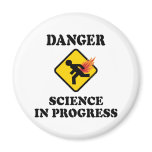 Danger Science in Progress Fart Humor magnets