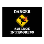 Danger Science in Progress Fart Humor Post Cards