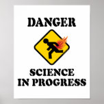 Danger Science in Progress Fart Humor Print