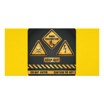 Danger Signs (7) garcya Custom Photo Card