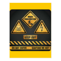 Danger Signs (7) garcya Postcard