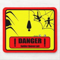 Danger: Spider Queen Mousepad