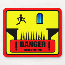 Danger: Spiked Pit Mousepad by phantazm11 Danger: Spiked Pit Mousepad