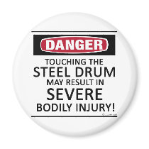 Danger Steel Drum magnets