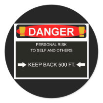 danger sticker