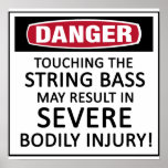 Danger String Bass Poster