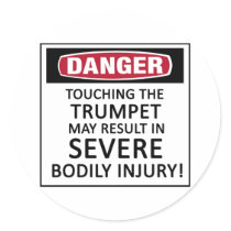 Danger Trumpet Sticker