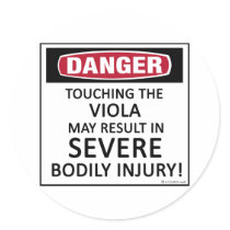Danger Viola stickers