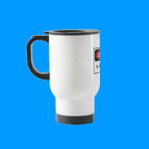 Danger! White Travel Mug - Personalized!