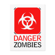 Danger Zombies postcards