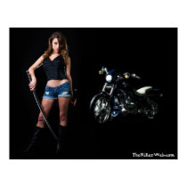 Dangerous Biker Babe Poster posters