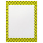 Dangerous black radioactive sign on yellow surface custom letterhead