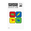 Dangerous Creatures Pop Art postage