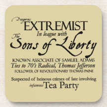 Dangerous Extremist: 18th Century Style Poster Coasters