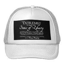 Dangerous Extremist: 18th Century Style Poster Hats