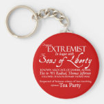 Dangerous Extremist: 18th Century Style Poster Keychains