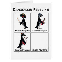 dangerous penguins card