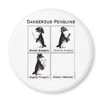 dangerous penguins magnets by pengcognito dangerous penguins magnets