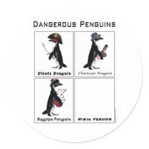 dangerous penguins stickers by pengcognito dangerous penguins stickers