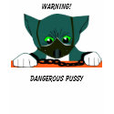, Dangerous Pussy, Warning! t-shirts by PS_DESIGNS , Dangerous Pussy, Warning! t-shirts