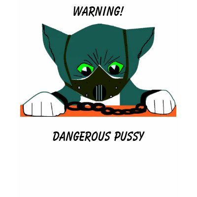 , Dangerous Pussy, Warning! Tshirt by PS_DESIGNS