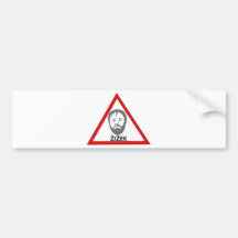 dangerous thoughts bumper sticker